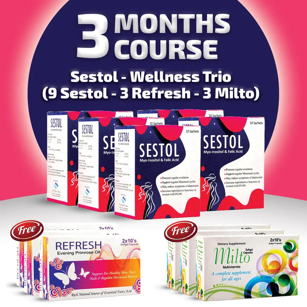 Sestol - Wellness Trio (9 Sestol - 3 Refressh - 3 Milto)