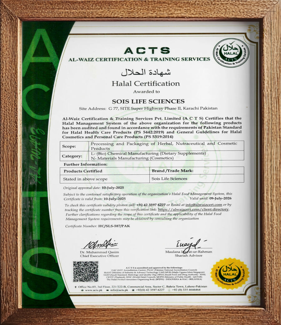 Recognized by Pakistan's Drug Regulatory Authority