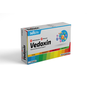 Vedoxin multi vitamin dietary supplement box on a white background