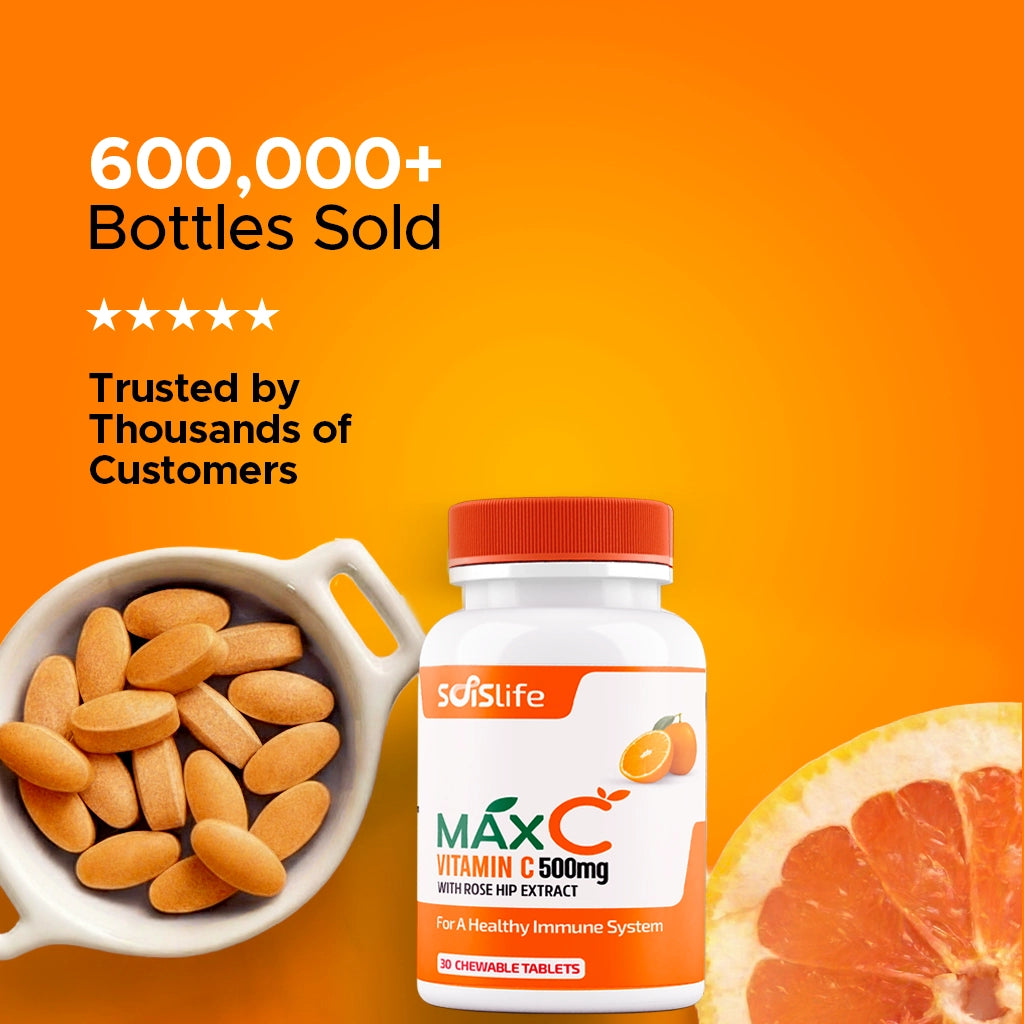 MaxC - Vitamin C 500mg Chewable 30 Tablets