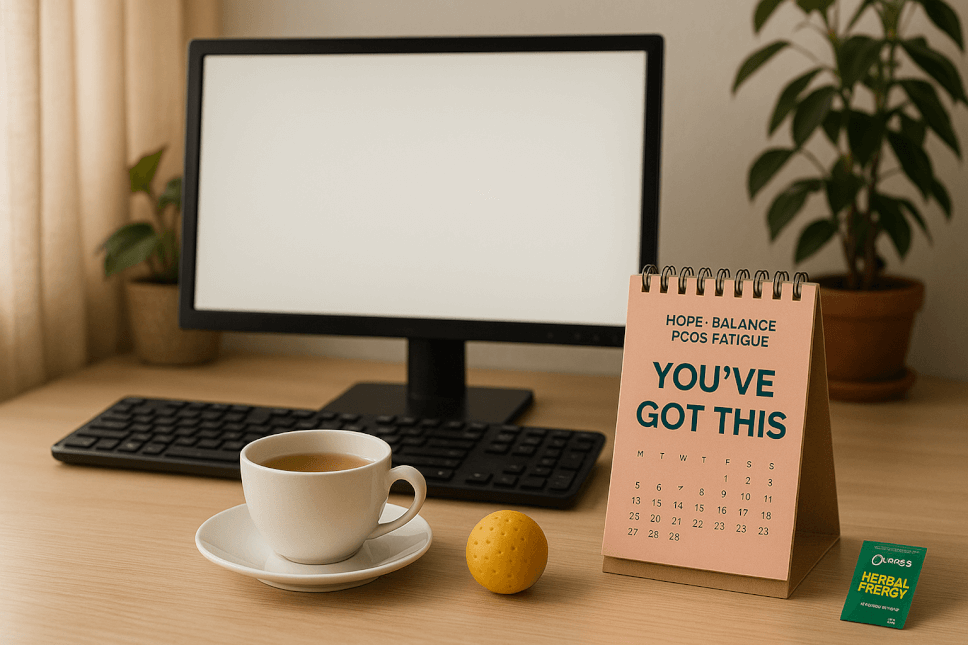 PCOS symptoms at work: supplements, healthy lifestyle tips, and energy-boosting desk essentials for Pakistani professionals