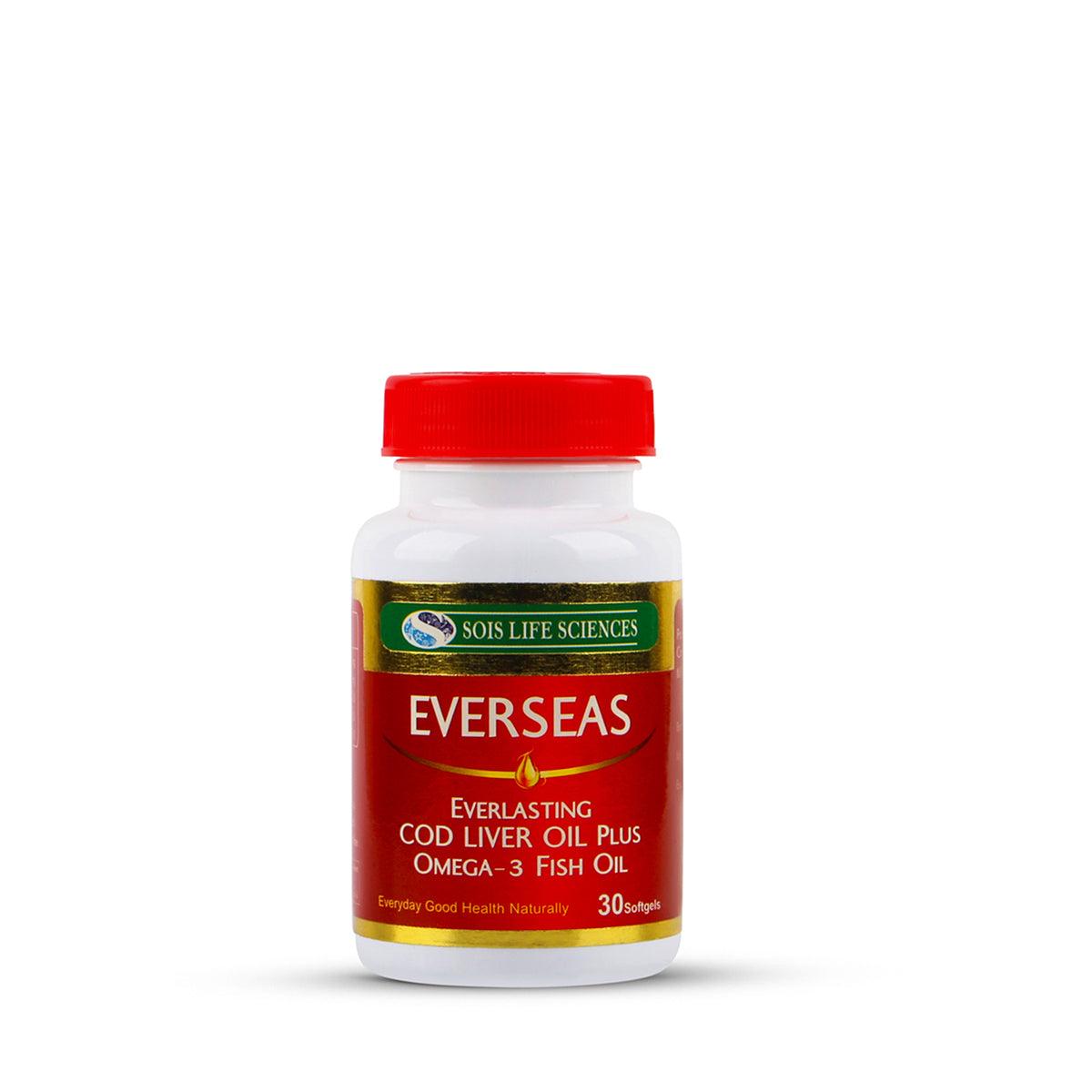 Buy 4 Everseas 30's Softgel and get 1 Everseas Softgel 20's Free - Sois Life Sciences