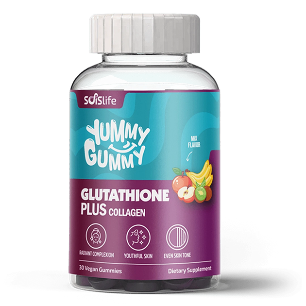 Yummy Gummy Glutathione Plus  Collagen | Skin Brightness, Elasticity &  Wellness  Sois Life Sciences