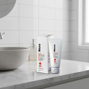 Neora heat protection gel SPF 30 with packaging on a white background