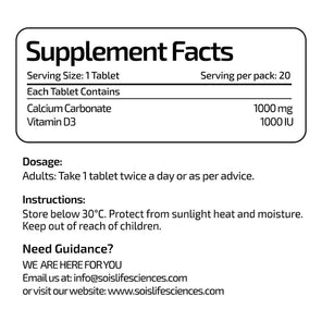 Supplement facts label with detailed information on a white background