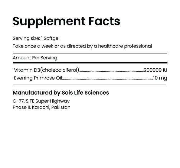 D-Rich supplement facts