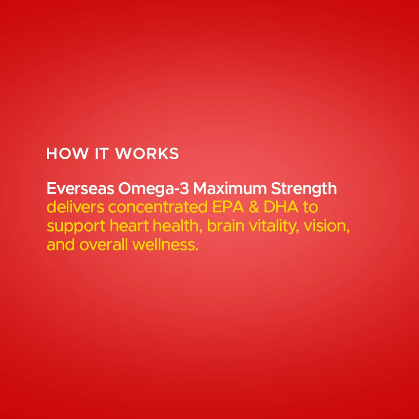 Everseas Omega-3 Maximum Strength Softgels
