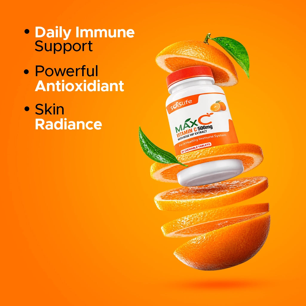 MaxC - Vitamin C 500mg  Chewable 30 Tablets