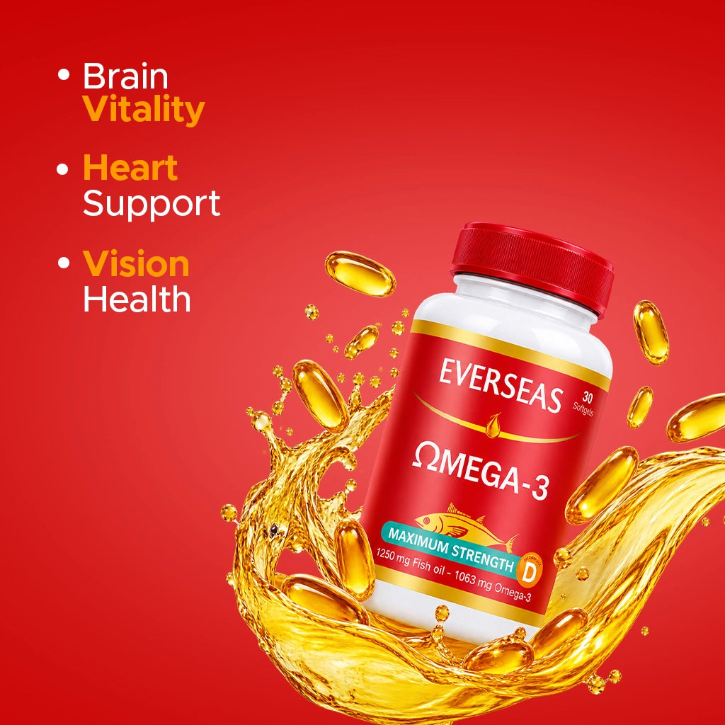 Everseas Omega-3 Maximum Strength Softgels